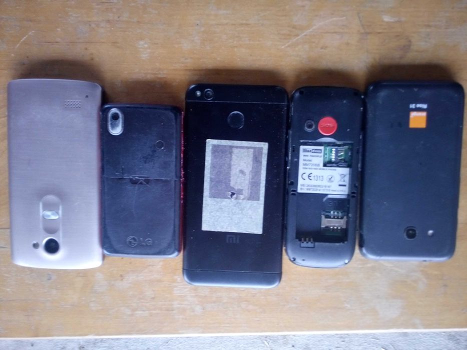 Telefony komurkowe 5 sztuk