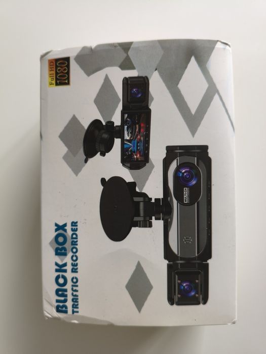 Wideo rejestrator Black Box 1080 Full HD 3 kamery Nowy