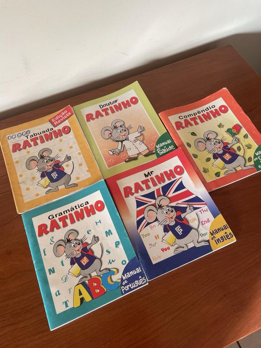 Livros antigos do Ratinho