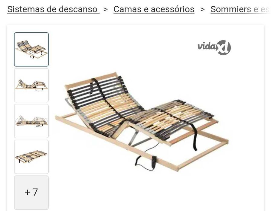 Cama articulada somier
