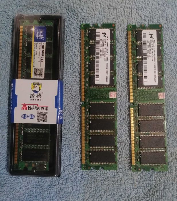 DDR400 and DDR333 Memory Modules64309722988801120