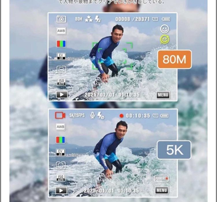Цифрова камера 5K з функцією передачі даних через WiFi