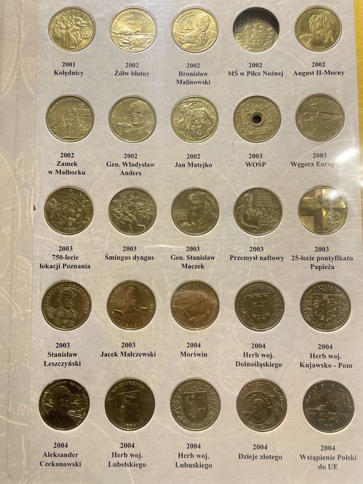 Monety okolicznościowe 2 zł rocznik 2004