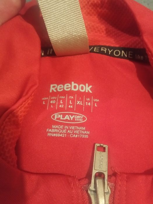 Czerwona bluza sportowa Reebok rozmiar L