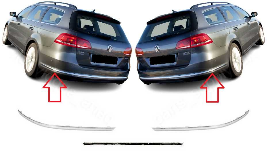 Молдинг бампера VW Passat B7 универсал