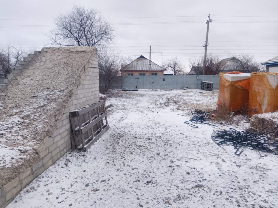 Ділянка з фундаментом + будівельні матеріали с. Вергуни