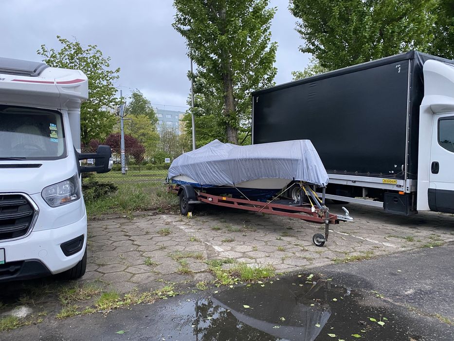 Lódź motorowa RIO 500, silnik 40 KM, przyczepa zarejestrowana