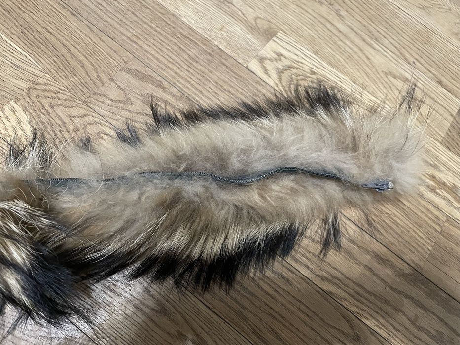Futro z jenota 70 cm kołnierz szal