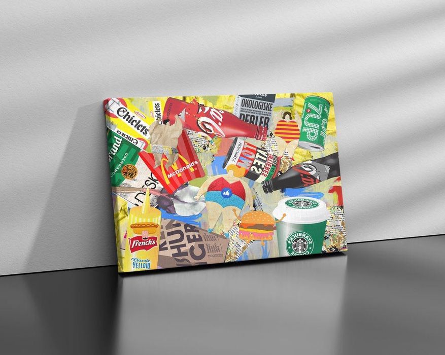 Tela "Fast and Fat" 70x50cm