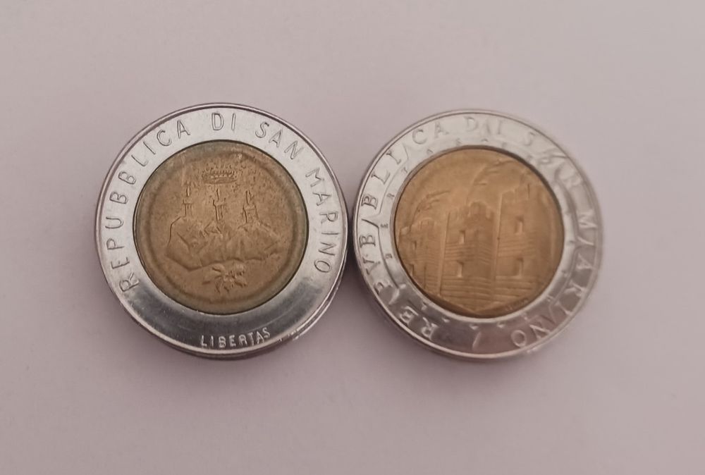 500 Lire San Marino - 8 moedas diferentes