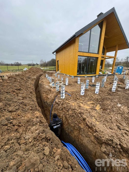 Odwierty pod studnie głębinowe i pompy ciepła, wiercenie