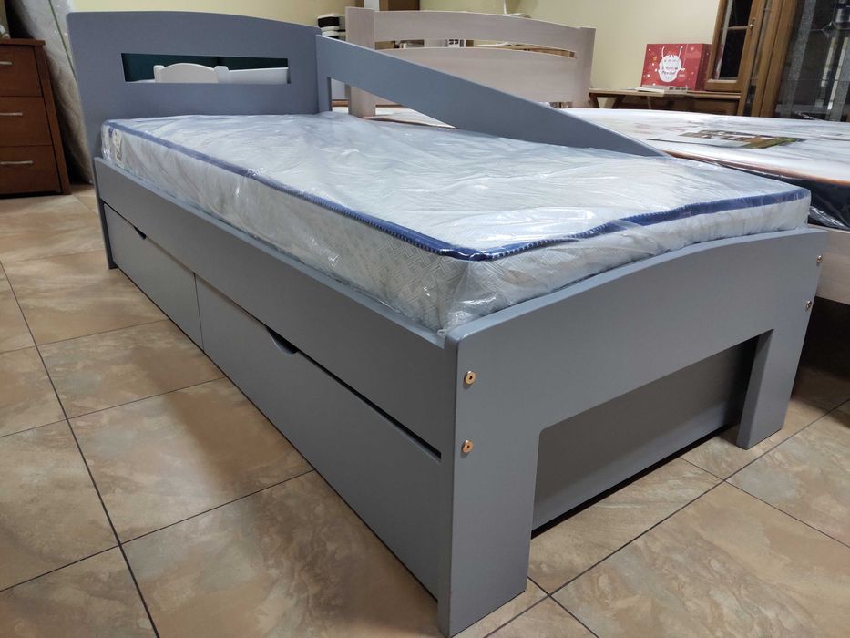 Ліжко дерев'яне, односпальне