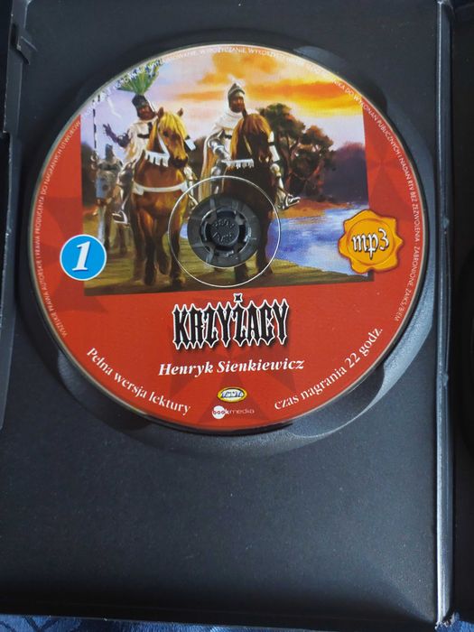 Krzyżacy płyta CD pełna wersja lektury plus opracowanie