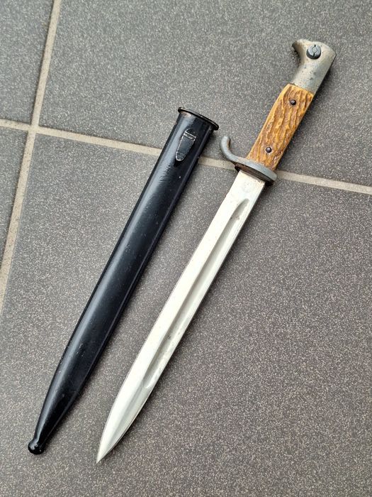 Bagnet niemiecki KS 98 rogowa rękojeść