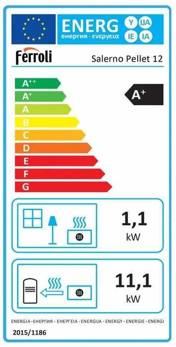Piec stalowy na pellet Ferroli Salerno 12 kW (możliwość rat)