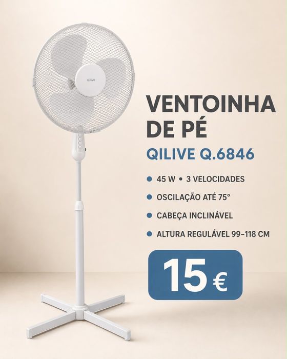 Ventoinha de pé Qlive