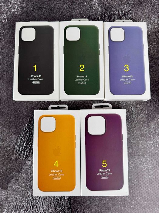 Чохол Leather Case MagSafe + Animation iPhone 13 13 Pro Max чехол