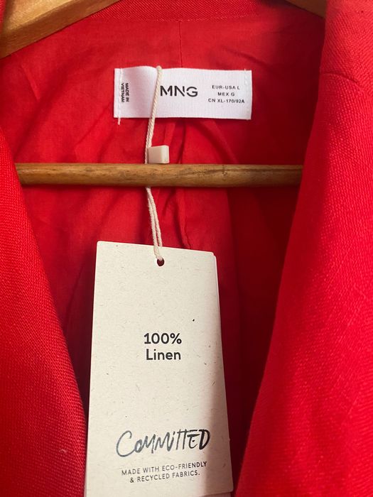 Лляний піджак Mango, розмір L