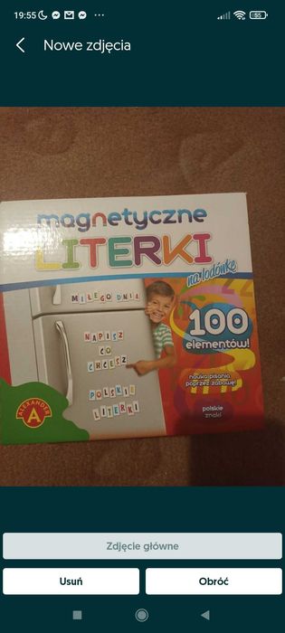 Magnetyczne literki na lodówkę