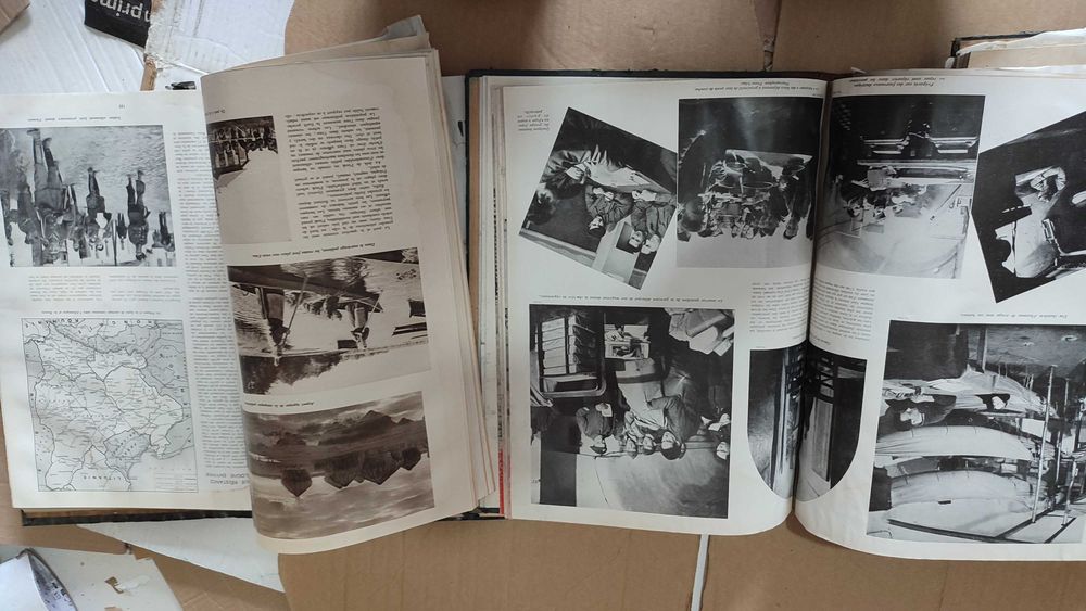 3 Volumes com Revistas L'Illustration encadernadas - 1939 e 1940