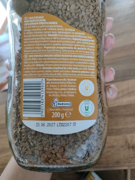 Kawa Kawa rozpuszczalna Cafe d'Or Mild 200g