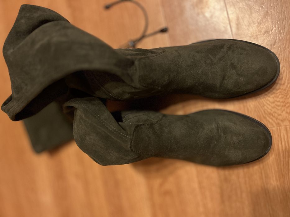 Kozaki w kolorze khaki rozmiar 39
