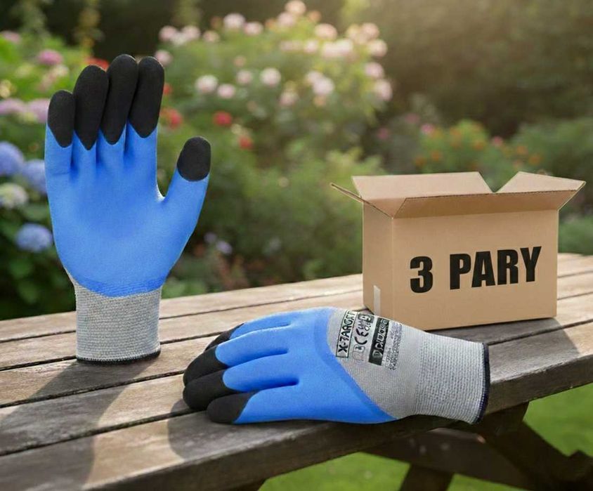 Rękawice Ogrodowe Rękawiczki do ogrodu 3 PARY Rozmiar 10 (XL)