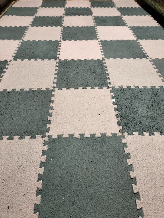 Ковер пазл б/у теплый