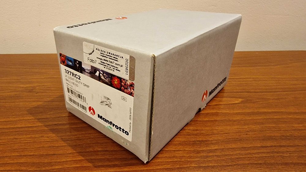 Głowica Manfrotto 327RC2 typu joystick duża, płytka 200PL/RC2