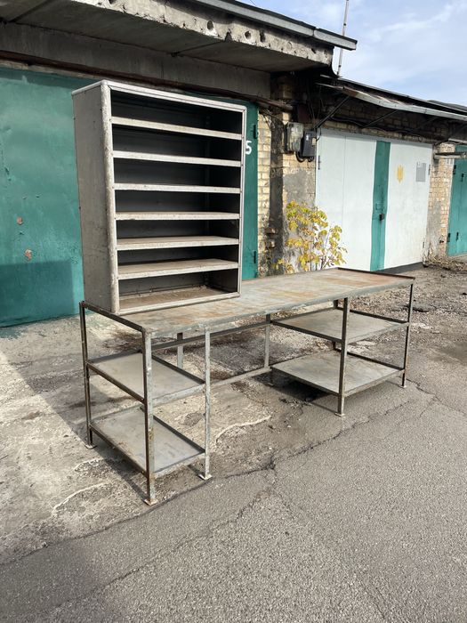 Слесарный верстак Инструментальный стол Сто металл Ссср