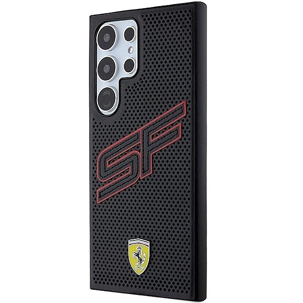 Etui Ferrari Big SF Perforated na Samsung Galaxy S24 Ultra - czarne