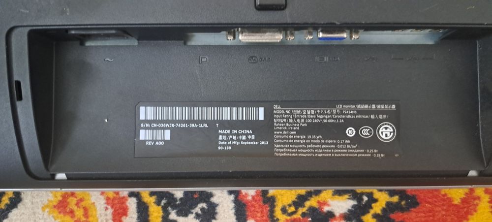 Monitor dell p2414hb