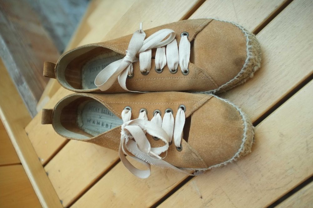 Espadryle Rocky Barnes & Manebi na słoninie zamszowe 41 skórzane