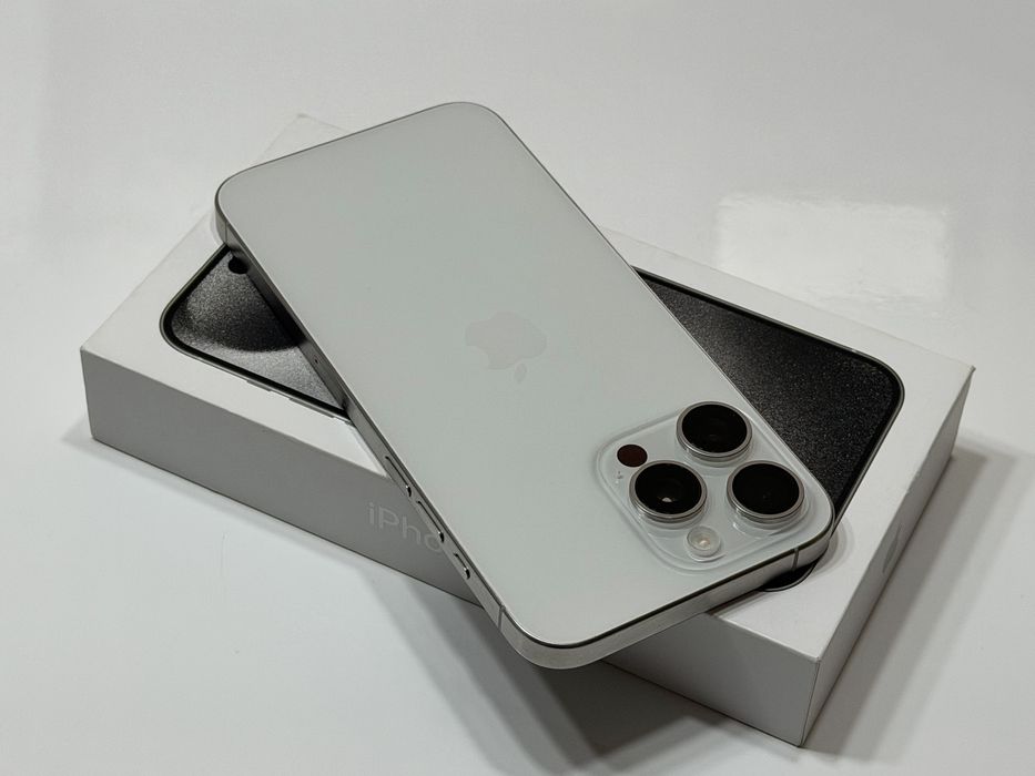 iPhone 15 Pro Max 256 GB Biały #BDB#Bateria 84%#Komplet #Apple#