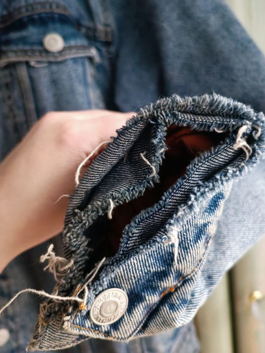 Bershka katana kurtka ocieplana jeansowa