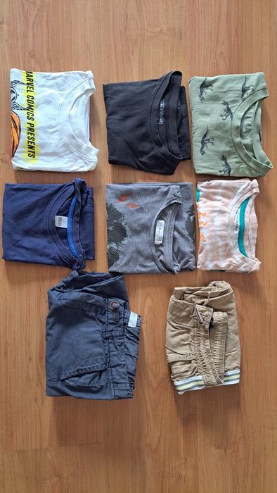 Roupa de Menino de Verão de 7/8 anos (8 peças)