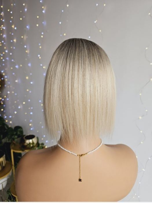 Tupet topepr uzupełnienie włosów Beata 30 cm blond naturalna fryzura