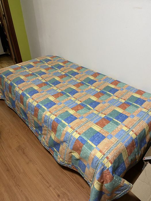 Conjunto de cobertor, 3 encostos e almofadas