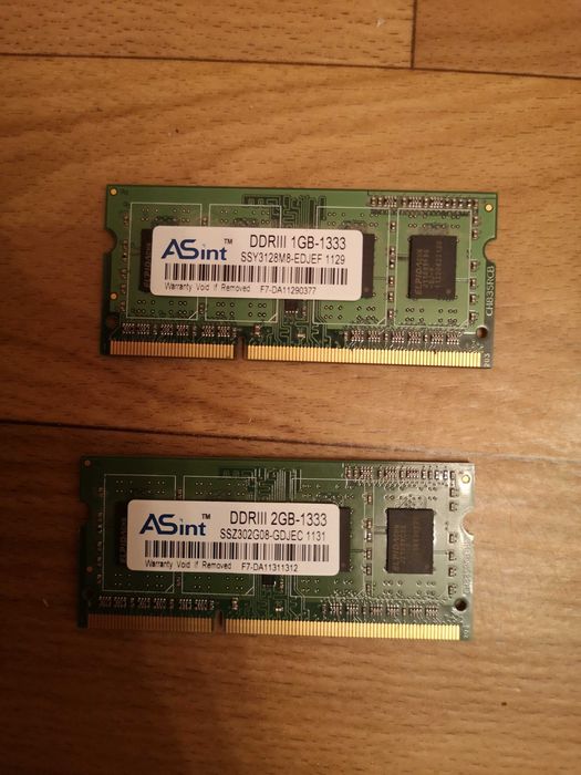 Оперативна пам'ять до ноутбука DDR3 на 1 і 2 ГБ