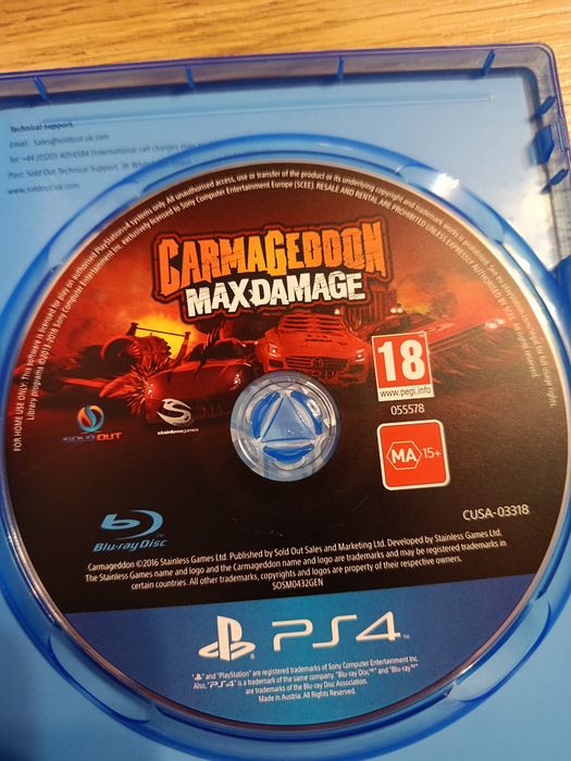 Gra carmagedon Max damage PS4