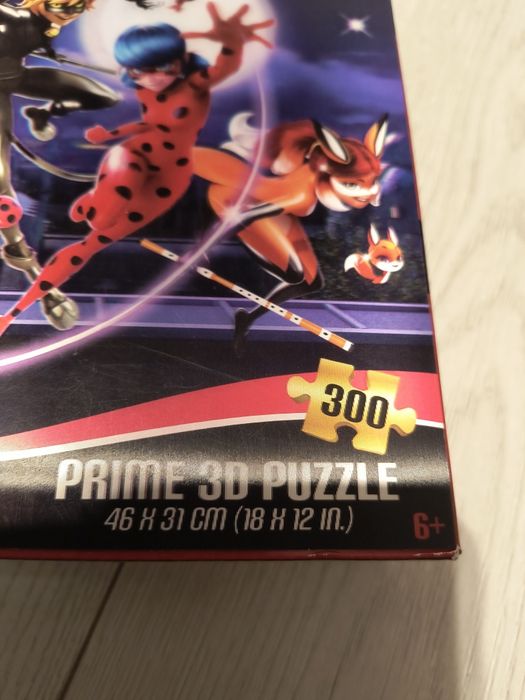 Puzzle 3D Biedronka i Czarny kot