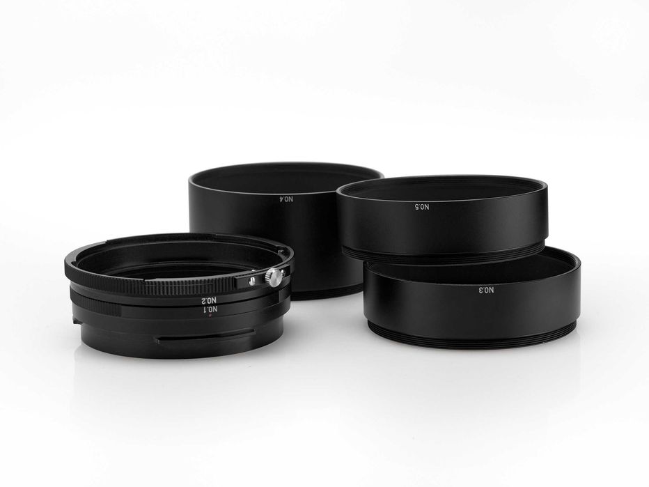 Pierścienie pośrednie Mamiya Super 23, Mamiya Universal. Jak nowe.