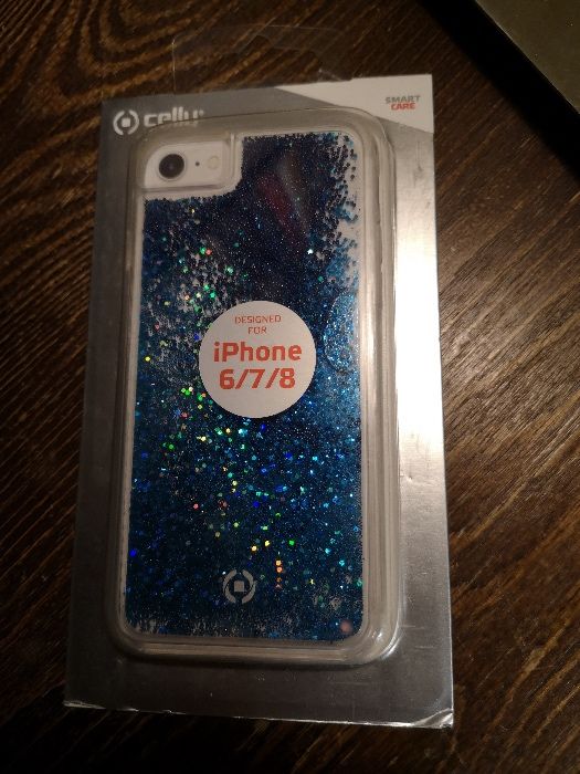 Etui case Iphone 6/7/8 Płynny brokat Celly