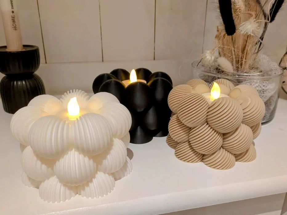 Velas feitas em 3D