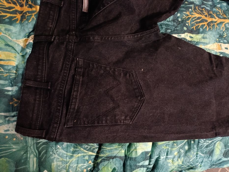Wrangler Regular fit czarne 38x30 pas 94