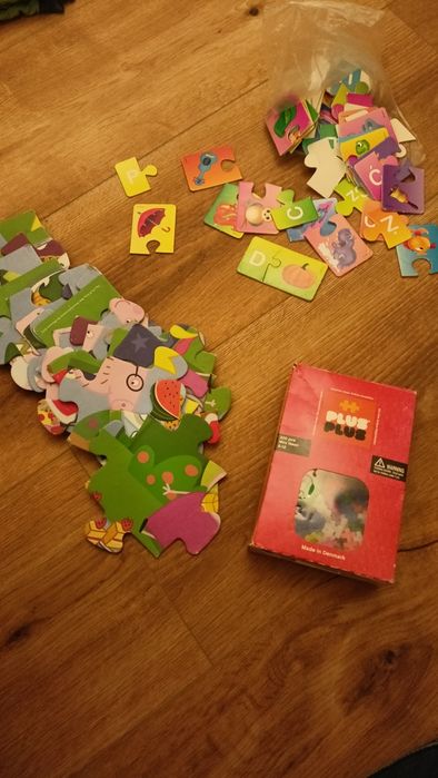Oddam puzzle świnka Peppa, alfabet, kratki