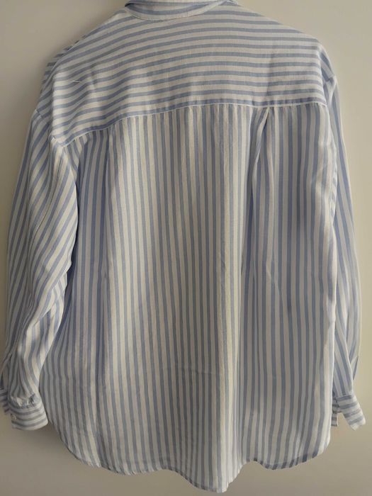 Camisa efeito linho stradivarius