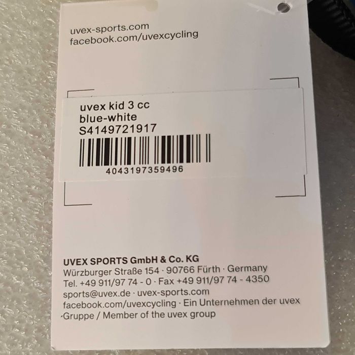 Kask UVEX KID 3 cc niebieski