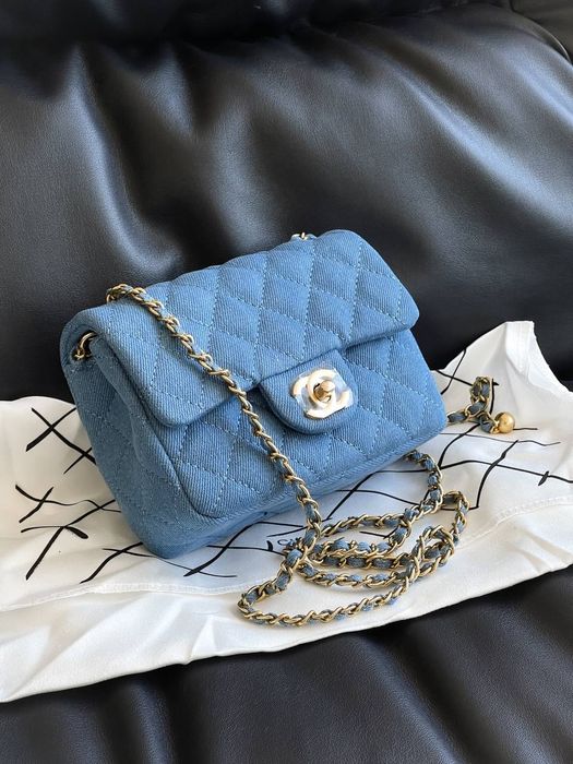 Сумочка Шанель , жіноча сумочка , джинсова сумочка Шанель , Нова сумка