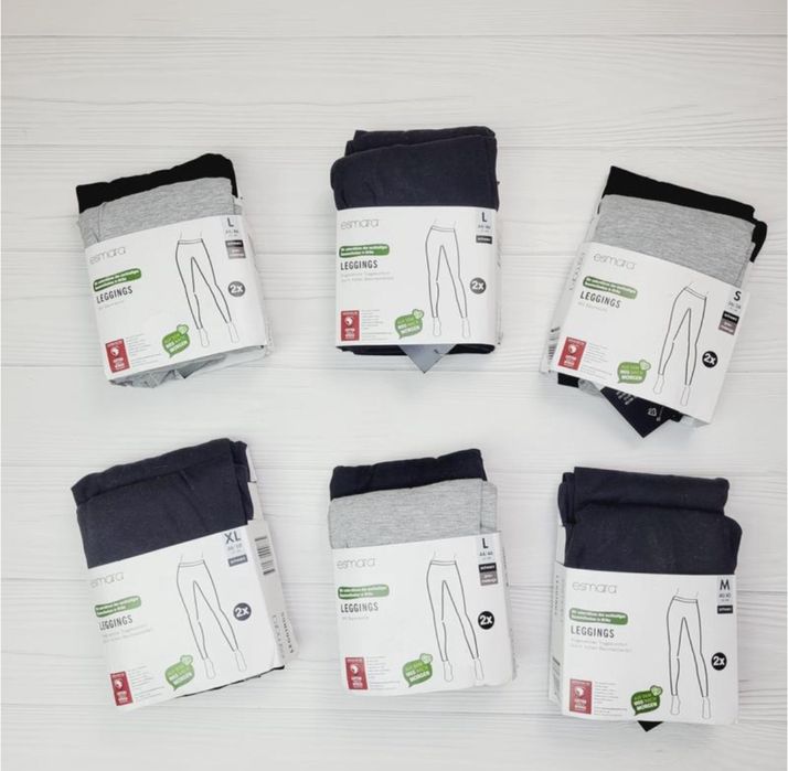 Лосіни легінси бавовна ХС, С ,М ,Л, (44, 46, 48, 50p) Esmara Німеччина